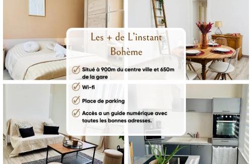 Sainte-Savine Apartment | L'Instant Bohème - Parking - Proche gare & Wifi