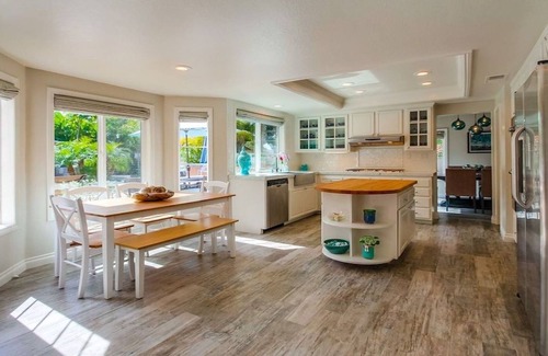 Carlsbad House | La Costa Tropics - Tropical Backyard, Pool, Spa, Water Slide, Waterfall, Grotto