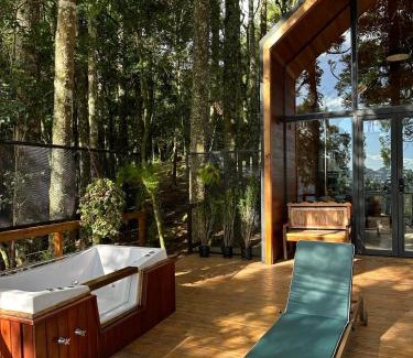 Sao Francisco de Paula Ski Chalet | La negra - cabana entre araucárias