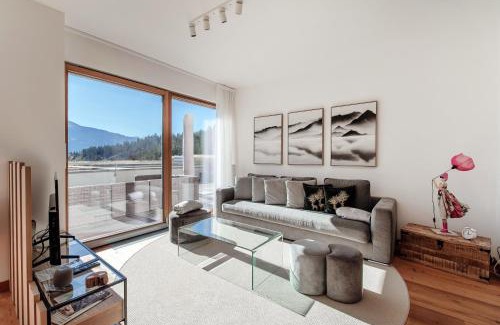 Laax Apartment | Laax Alpine Lodge by Quokka 360 - terrace with magnificent mountain views