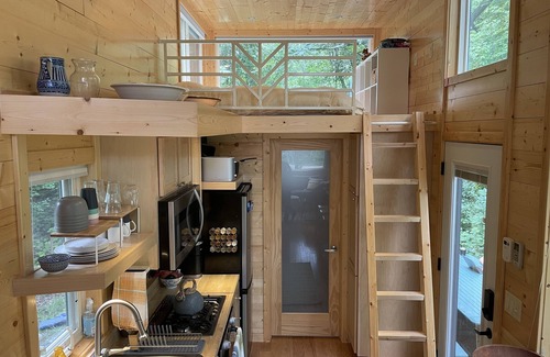 Addison Cabin | Lake Champlain Tiny House on Wooded Property with Private Beach/Lake Access