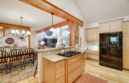 Briar Crest Woods Ski Chalet | Lake Front Fall Retreat! Game Room + Indoor and Outdoor Fireplaces!
