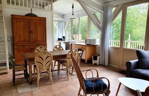 Linxe House | Lake view loft rental 5 people Château Belle Epoque Landes