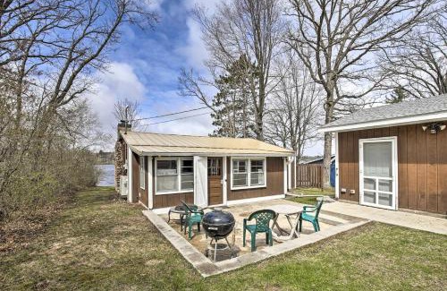 Rice Lake House | Lakefront 1930s Log Cabin with Dock and Fire Pit!