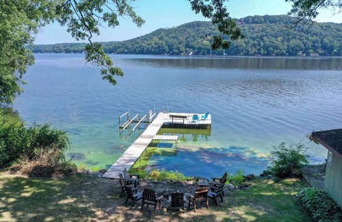 Merrimac House | Lakefront A-Frame, Stunning Views, Private Dock