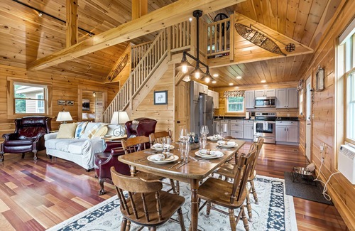 Mount Chase Cottage | Lakefront Home on Lower Shin Pond