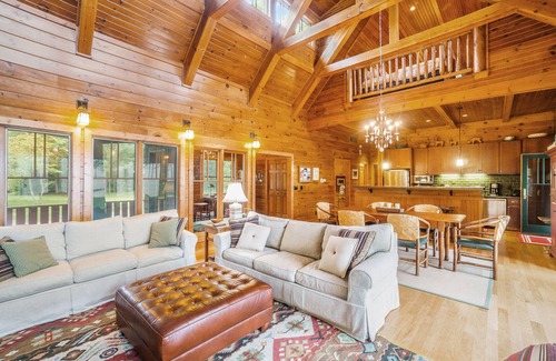 Lake Township House | Lakefront home with Platte Lake views - private dock, kayaks & paddleboards