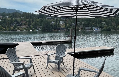 Hayden Lake House | LAKEFRONT HOUSE with boat dock in TOWN and CLOSE TO 3 SKI RESORTS!
