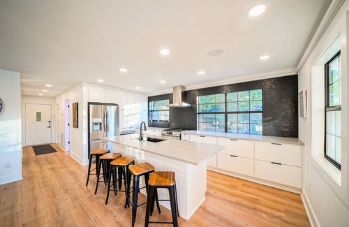 Hot Springs House | Lakefront Retreat w/Hot Tub, Fire Pit, Games!