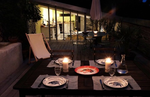 Barjols Apartment | Large artists' loft with terrace, pool with outdoor shower