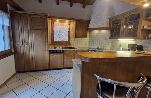 Saas-Fee Apartment | Large flat with 6 bedrooms near the car park P1 in Haus Etzel