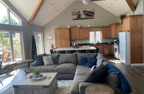 Sunrise Beach House | Large, private, multifamily lake retreat.