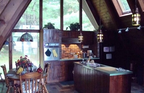 Ellenburg Depot Ski Chalet | Large Secluded Lakefront Chalet on Chazy Lake