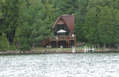 Ellenburg Depot Ski Chalet | Large Secluded Lakefront Chalet on Chazy Lake