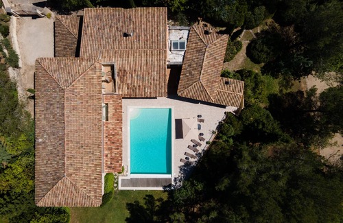 Pont Royal Villa | Large upscale property, 8 bedrooms 7 bathrooms,heating pool,sauna,air cond.,Golf