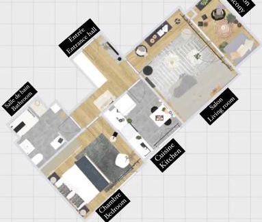 Sablon Apartment | Le cocon Blånc Metz -T2 cosy avec parking privé & balcon - Gare, Nouvelle Ville