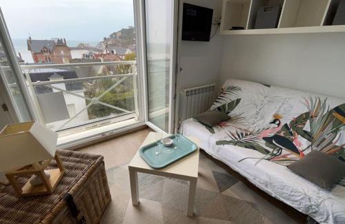 Pleneuf-Val-Andre Apartment | Le Cocon Bleu - Belle Vue mer