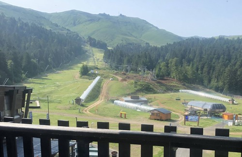 Laveissiere Apartment | Le Lioran Studio Classified 2* with balcony at the foot of the slopes