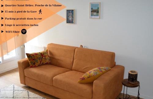 Saint-Helier Apartment | Le Vaughanii - Rennes Quartier St Hélier