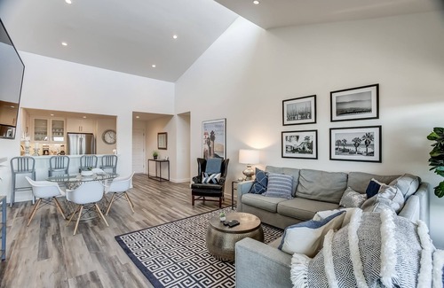 East Mesa Condo | Leadbetter Beach Retreat - penthouse with ocean views, heated pool/spa, high end interiors!