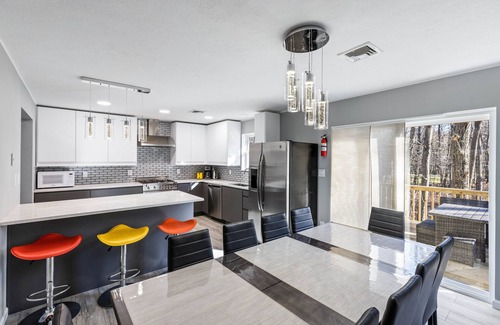 Pocono Summit House | Limited July Offer! Modern Getaway Home Hot Tub, Game Room, Hot Pit by Kalahari