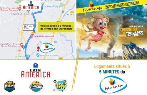 Jaunay-Clan Apartment | Little America - Appart Hôtel 3km Futuroscope