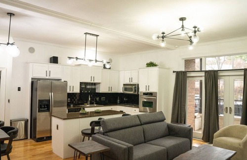 Fayetteville Condo | Located within the heart of the entertainment district! ADA ramp/parking on site