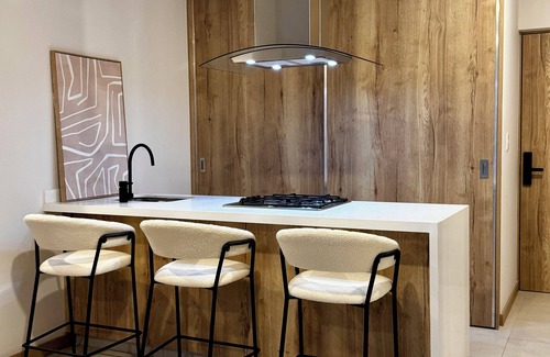 Zona Minerva Apartment | Loft Modern American Americana Chapultepec Pool Wifi AC Gym Parking