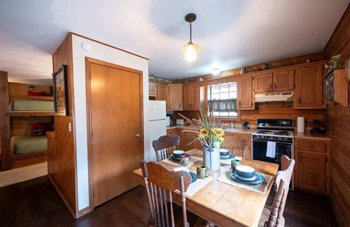 Eureka Springs Cabin | Log Cabin + Fire Pit + Trails + Porch Swing