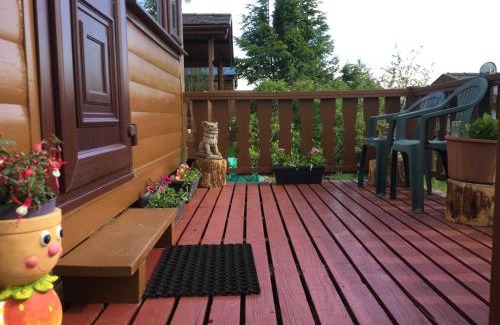 Bronaber House | Log cabin - free parking garden & pet friendly