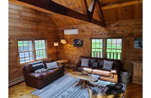 Narrowsburg Cabin | Log Cabin with Fireplace, Swimming Pond & Game Room, Close to Skiing