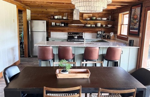 Heber Springs Cabin | Log Cabin with the Best Views of the Little Red River