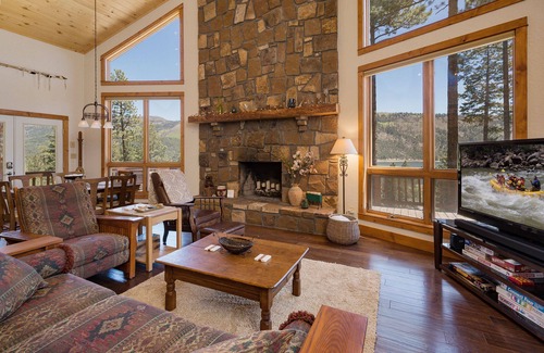Bayfield House | Log Home with Lake & Mountain Views - Pool Table, Big Deck, Dogs OK