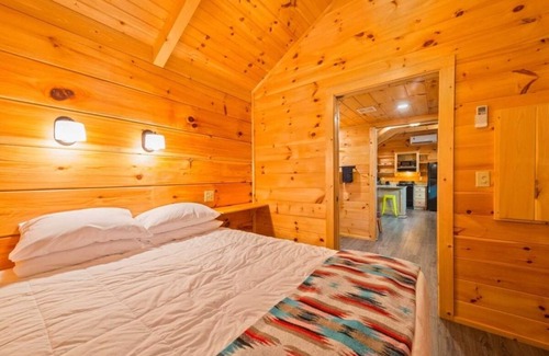 Bryan Cabin | Look No Further! Full Kitchen, Outdoor Swimming Pool, Pets are Allowed Here