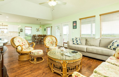 Indian Beach House | Lovely home overlooking wetlands with private bool - half mile to the beach