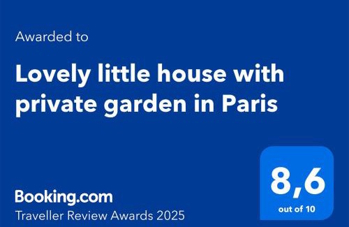 Petit-Ivry Apartment | Lovely little house with private garden in Paris