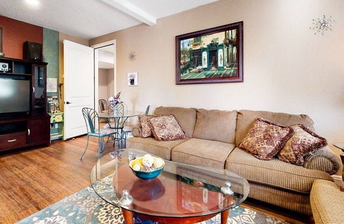 Forest Meadows Apartment | Lower-Level Dog-Friendly Suite w/ Free WiFi & a Private Deck w/ Forest Views