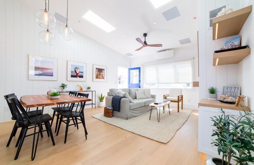 West Newport House | Lux Beach Home with Coastal Views - 2 Min Walk to Sand - Centrally Located