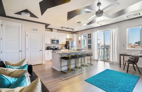 Downtown Baltimore Apartment | Lux Penthouse 1BR 1BA w/Panoramic Views Free Parking & Wifi