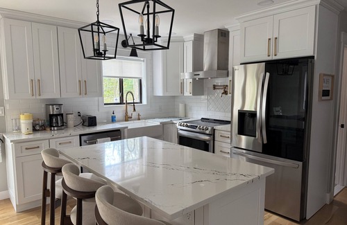 Tobyhanna House | Luxe 4BR Retreat w/ Large Hot Tub, Fire pit & Outdoor Oasis