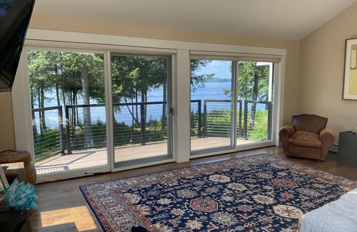 Belgrade House | Luxurious lakefront home with 750' of spectacular frontage on Great Pond
