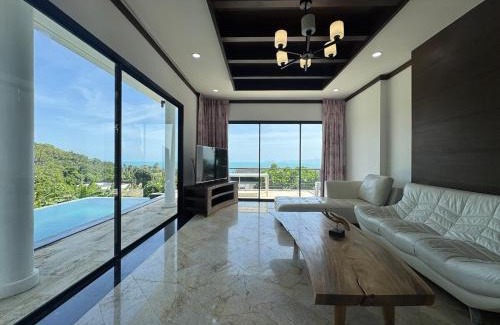 Nong Chaeng Villa | Luxury 4 bedroom 4 bathroom sea view bathtub pool villa in Bangpor Beach, Koh Samui, Thailand