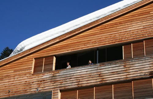 Laax Apartment | Luxury apartment, beautiful terrace (partly covered), free WIFI and parking