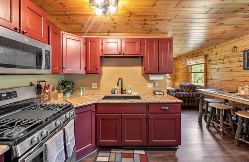 Luzerne Cabin | Luxury Cabin with Hot Tub! On Private 10 Acres, Hiking and ATV Trails