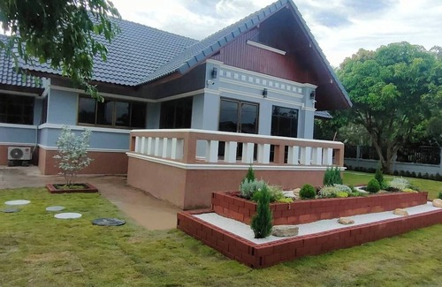 Kantharalak House | Luxury Family Villa with AC in Sisaket with Pool table, Bar & Camping Area