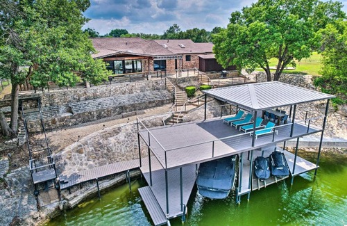 Granbury House | Luxury Granbury Home with Private Boat Dock!
