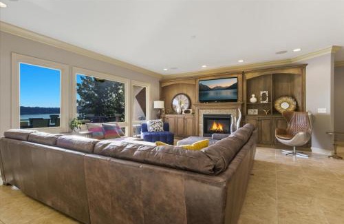 Sunrise Beach House | Luxury Lakefront Escape w/Heated Pool, Hot Tub & Theater