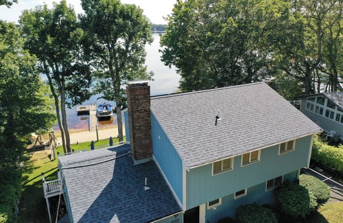 Mashpee House | Luxury Lakeside Home - Sauna Hot Tub Boats Private Beach Steam Room