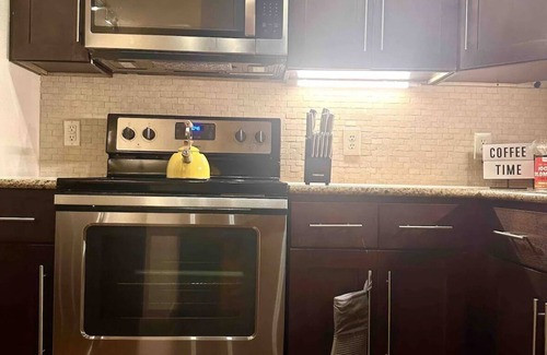 Astrodome Apartment | Luxury Mid Rise Suite w King Sz Bed- Near Food & Fun