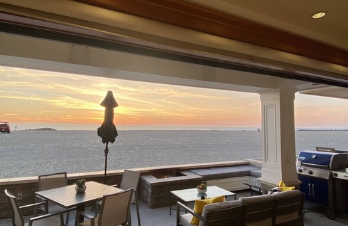 West Newport House | Luxury Oceanfront Home with Rooftop Deck, Hot Tub, Fire Pit